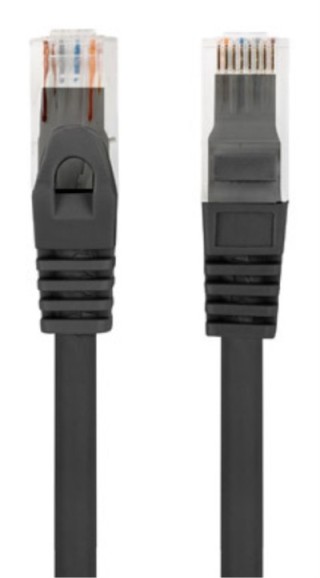 cable red lanberg latiguillo cat.6 utp lszh cu 1m negro fluke  passed