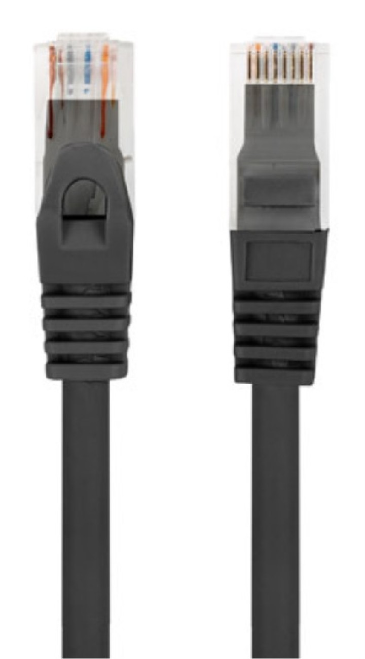 cable red lanberg latiguillo cat.6 utp lszh cu 1m negro fluke  passed
