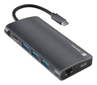 hub usb c  8 in 1 natec fowler 2 3x usb 3.0 hub hdmi 4k usb c