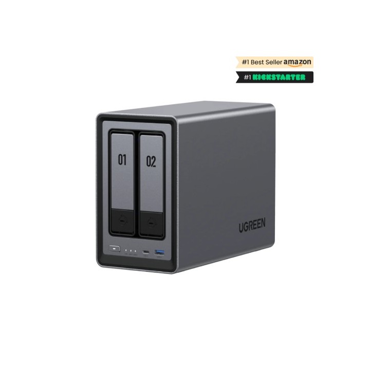 ugreen ugreen nasync dxp2800 nas system 2 bay compacto intel n n100 8 gb ddr5 0 tb ugos pro negro