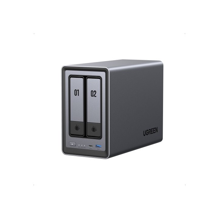 ugreen ugreen nasync dxp2800 nas system 2 bay compacto intel n n100 8 gb ddr5 0 tb ugos pro negro