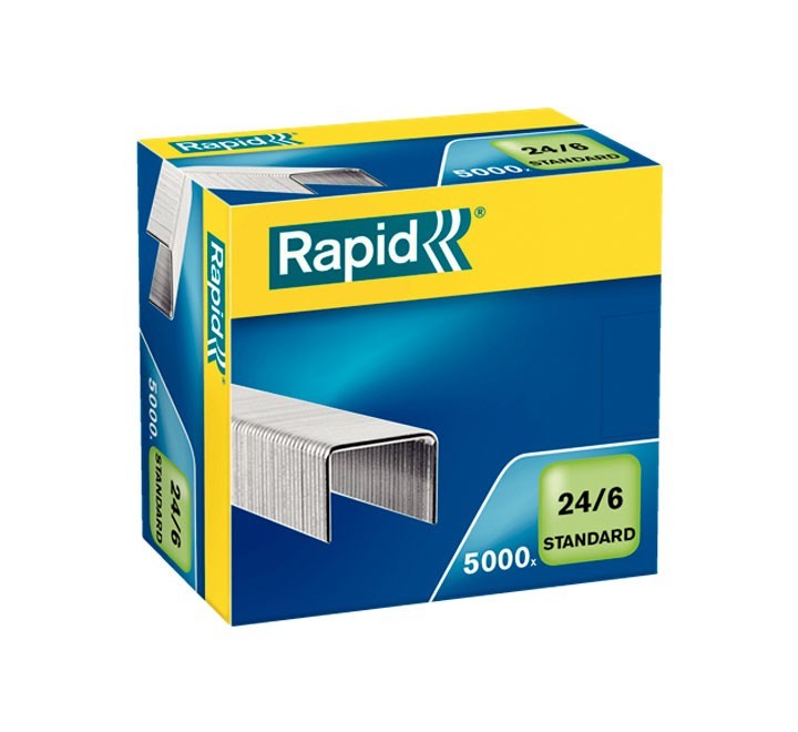 caja 5000 grapas rapid 24/6 galvanizada