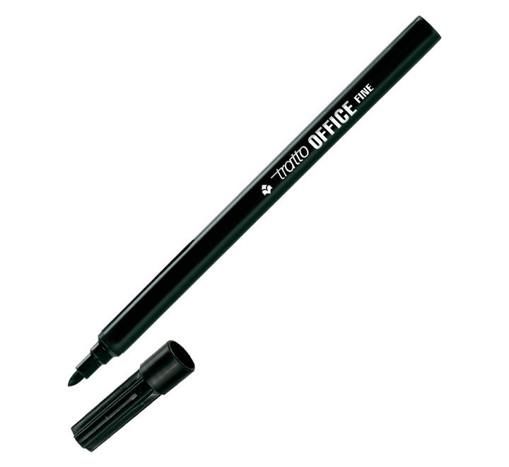 rotulador fila tratto pta fibra 0.7mm negro