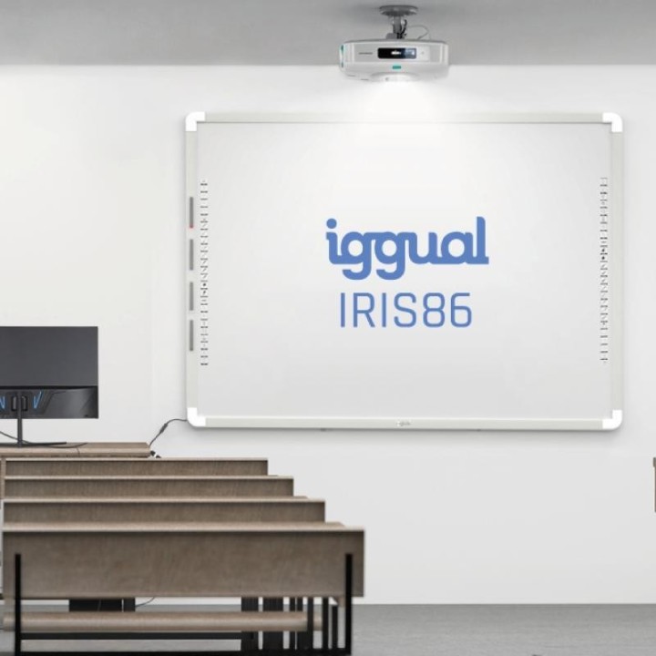 iggual pizarra interactiva iris 86" 4 3 infrarroj.