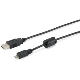cable usb a a microusb 1m equip con ferrita 128596