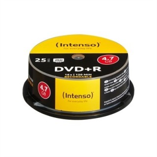 intenso tarrina de dvd+r virgenes intenso 4.7gb 16x 25 unidades