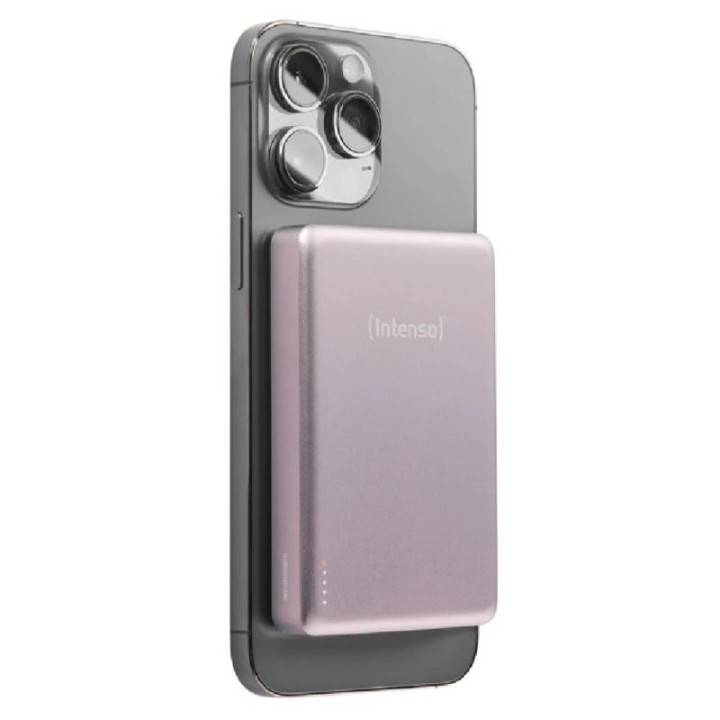 intenso powerbank mw10000 magsafe rosado