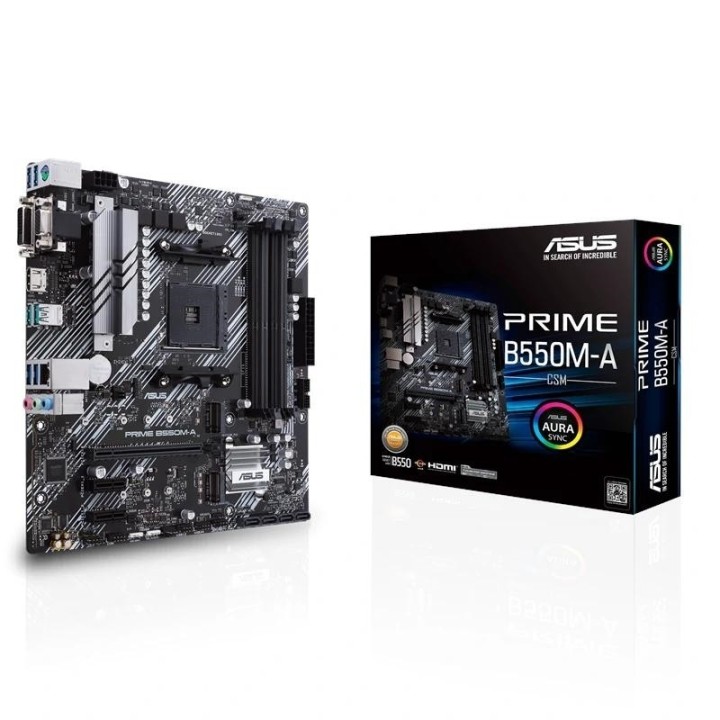 asus placa base prime b550m a/csm  matx am4