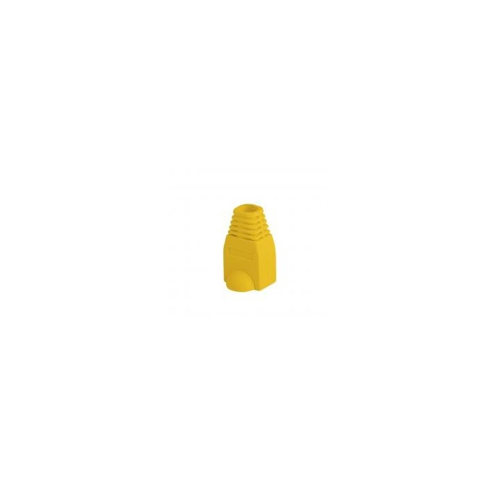 lanberg funda protectora  lanberg plb   1000   y para conector rj45 pack de 100 unidades amarillo