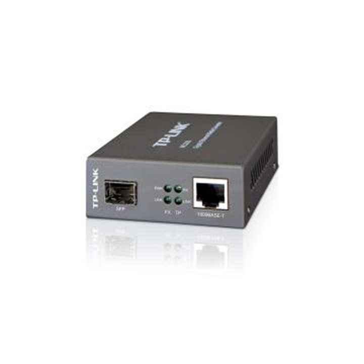 tp link mc220l conversor medios sfp 0,55km / 10km