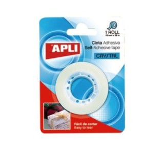 cta.adhesiva apli cristal 19mmx33m