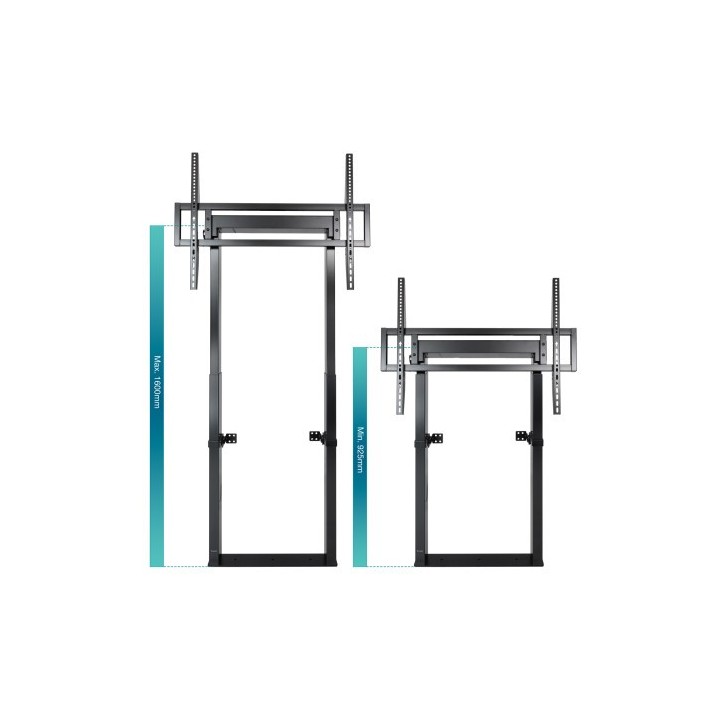 tooq tooq hiperion soporte de suelo/pared fijo para pantallas 55" 100", negro