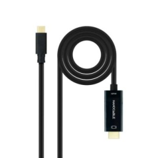 nanocable conversor usb c/hdmi negro, 5 m