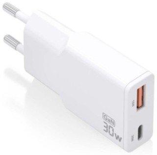 cargador aisens gan ultra delgado 30w usb c pd3.0 qc4.0 usb a qc3.0