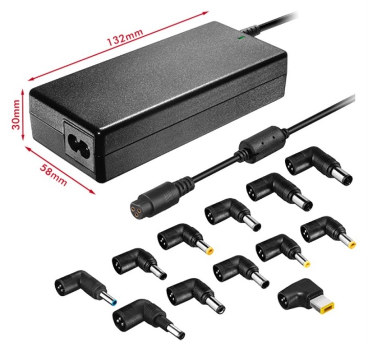 cargador de portatil leotec home 90w automatico 12 conectores 15 20v