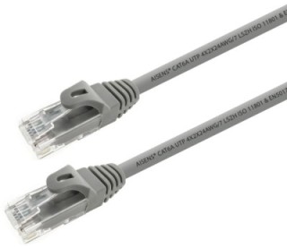 cable red aisens latiguillo rj45 lszh cat.6a utp awg24 1.0m gris