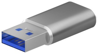 mini adaptador aisens usb 3.2 gen2 usb 2.03a usb c/h a/m gris