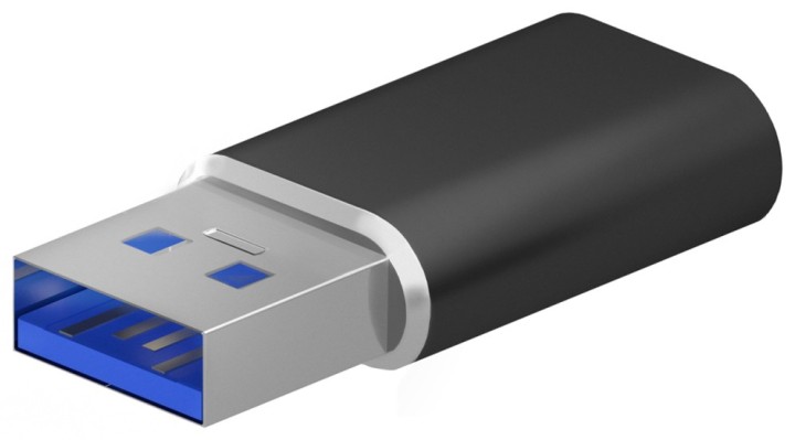 mini adaptador aisens usb 3.2 gen2 usb 2.0 3a usb c/h a/m negro