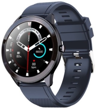 smartwatch leotec 1,28" multisport wave azul pantalla redonda