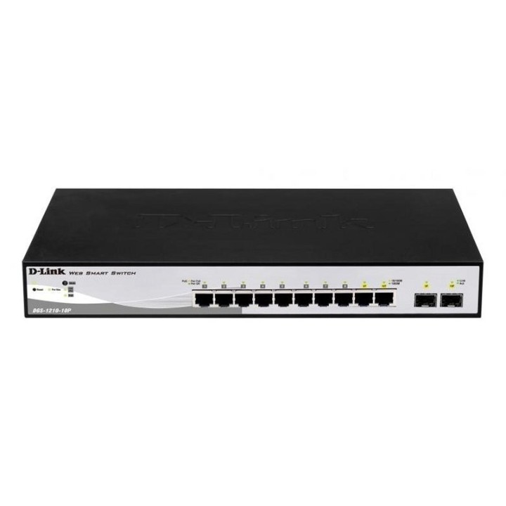 d link dgs 1210 10p/e switch 8xgb poe 2xsfp