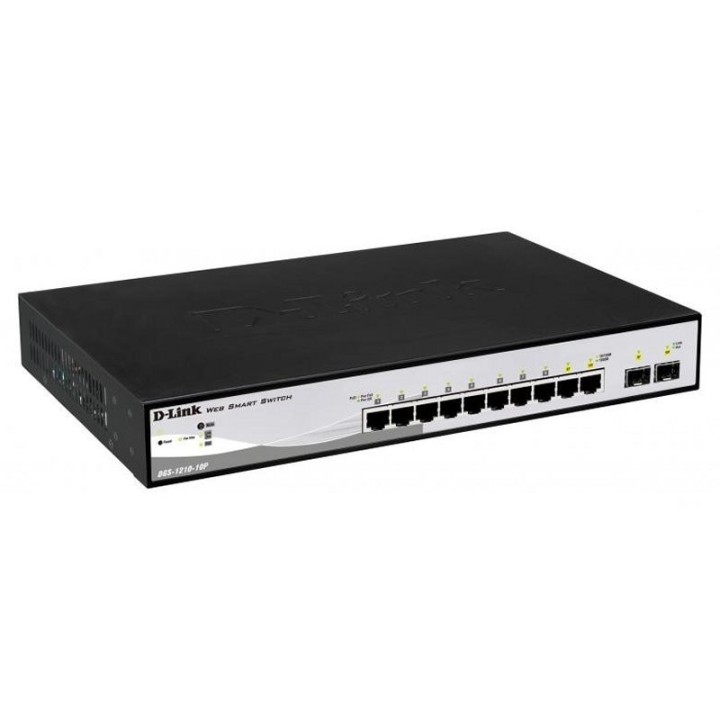 d link dgs 1210 10p/e switch 8xgb poe 2xsfp