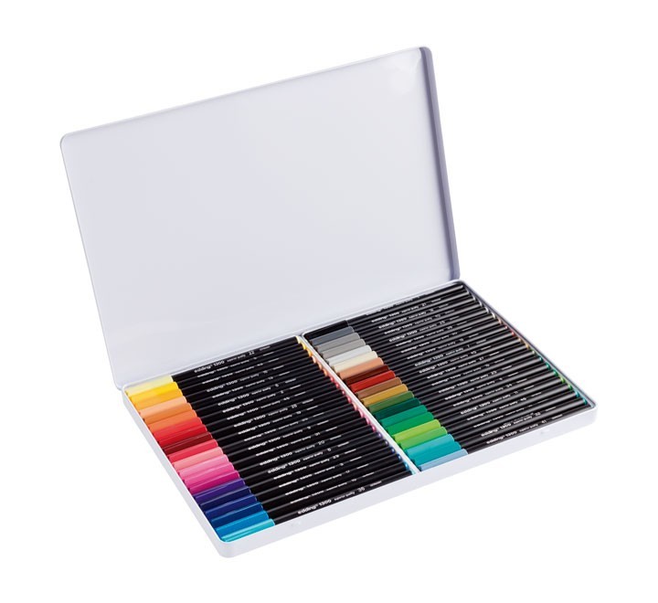 caja metal 40un rotuladores surt. edding 1300 40 s