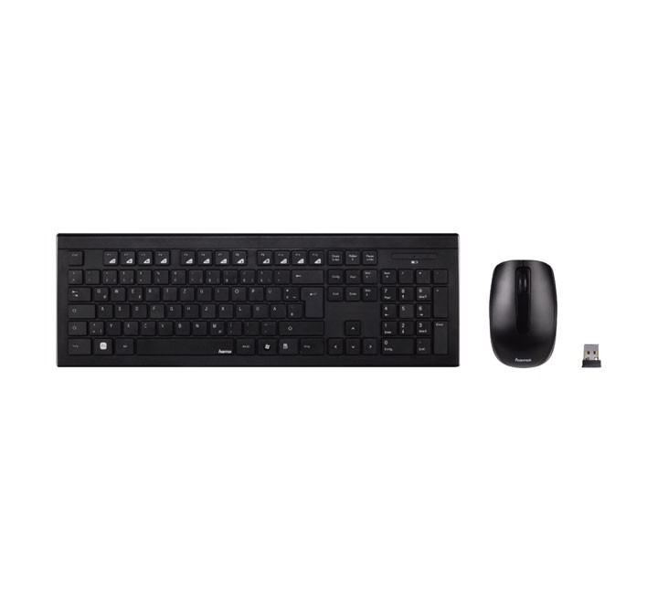 set teclado+raton hama inalam. cortino negro