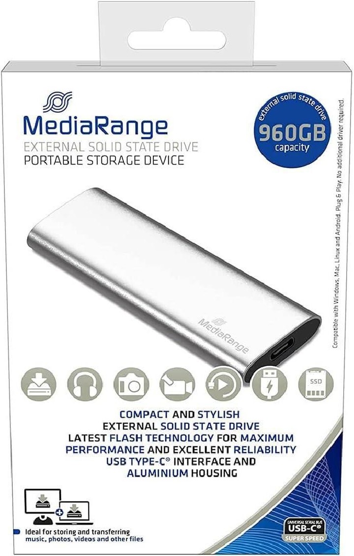 disco duro externo mediarange ssd 960gb