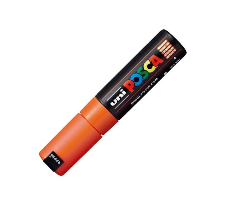 marcador uniball posca pc7m 4.5 5.5mm naranja