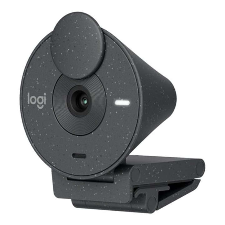 logitech webcam logitech brio 300 grafito full hd    usb tipo c