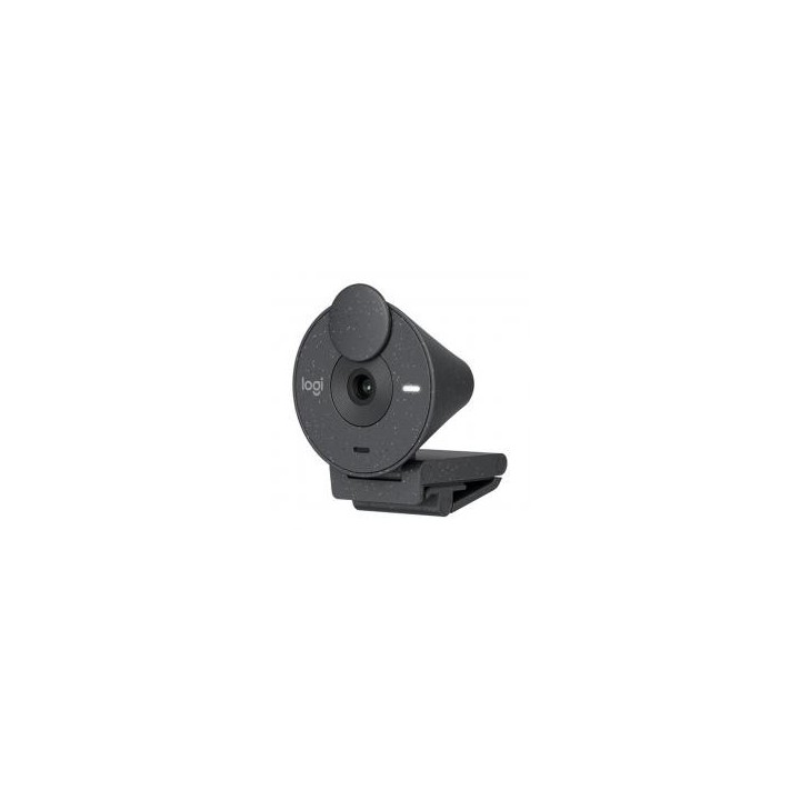 logitech webcam logitech brio 300 grafito full hd    usb tipo c