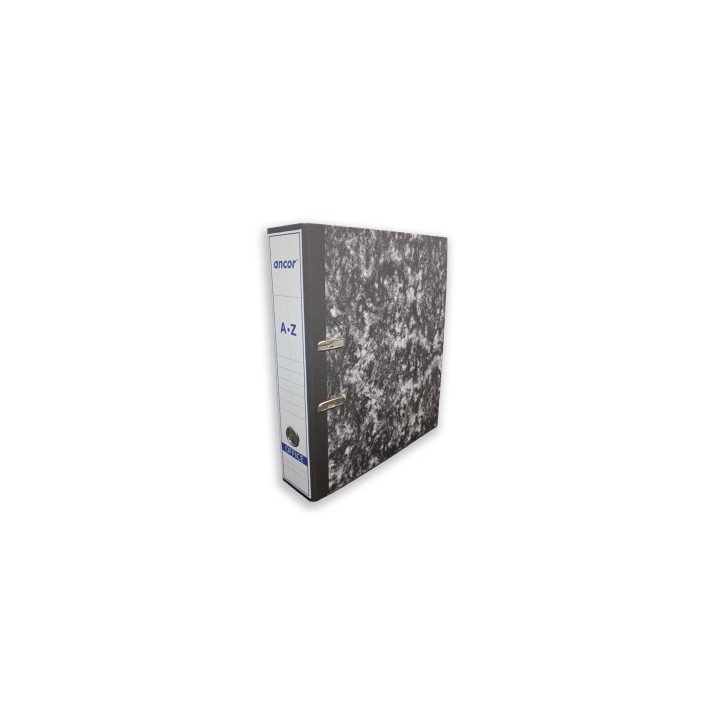 ancor archivador jaspeado a z folio con rado negro ancor 002089  pack  25 unidades