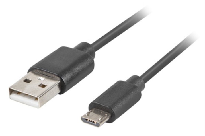 cable usb lanberg 2.0 m/micro usb m quick charge 3.0 1m negro