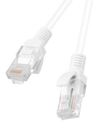 cable red lanberg latiguillo cat.6 utp 2m blanco fluke passed