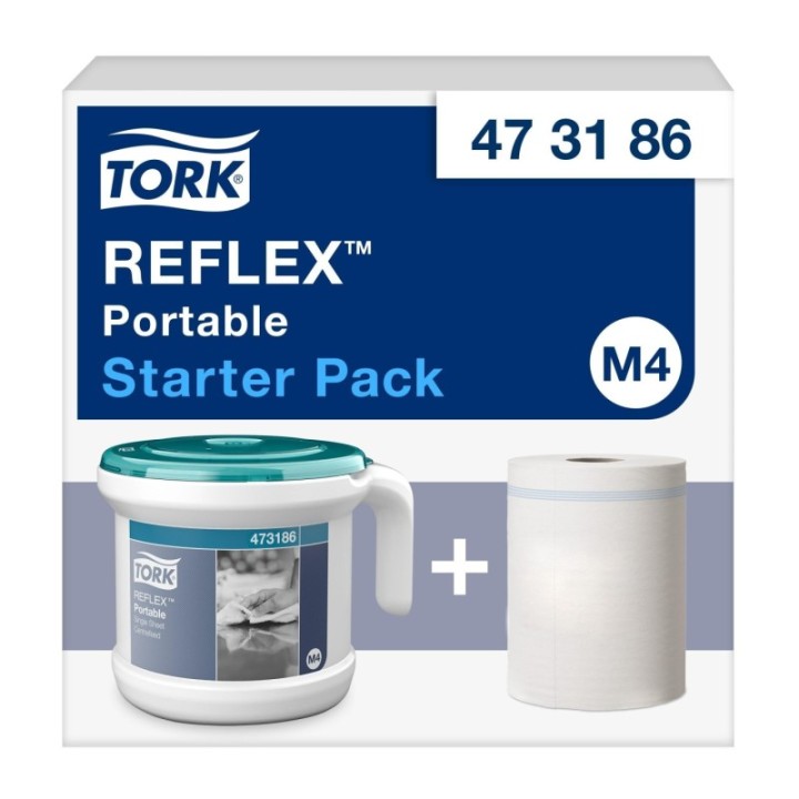 dispensador portatil toallas tork reflex
