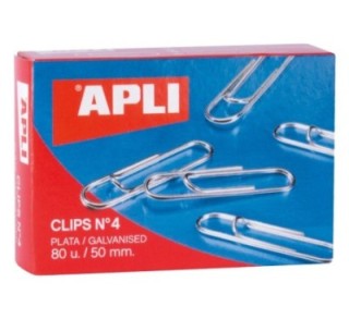 caja 80 clips apli galvaniz no4 50mm
