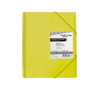 carp. grafoplas 50 fundas maxiplas c/espiral amar