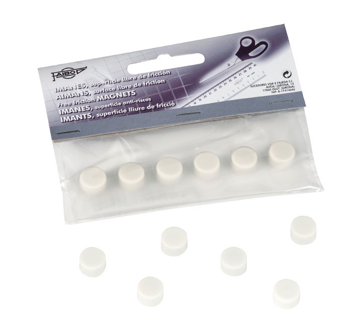 blister 6 imanes faibo 10mm blanco 60 10 01