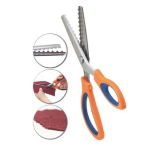 tijeras dentadas faibo fieltro 24cm 7640b 5 ondas