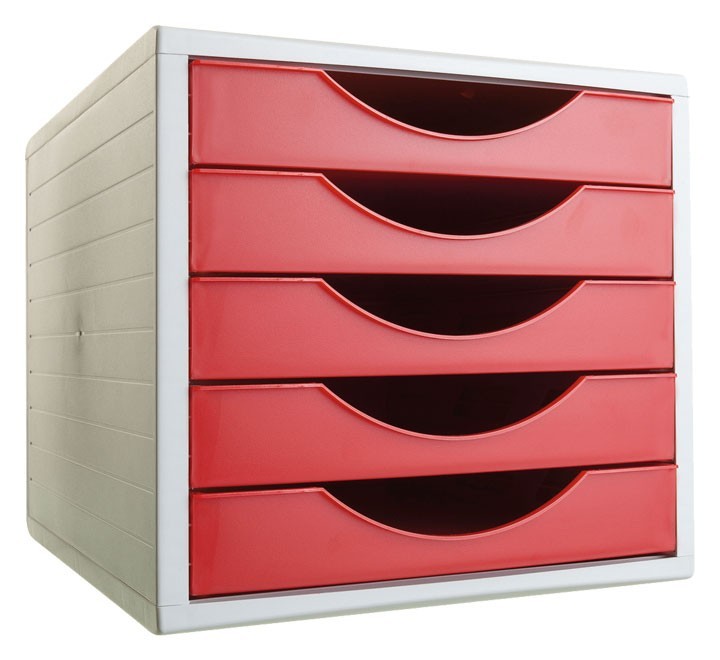mod. 5 cajones archivo 2000 4005 rojo