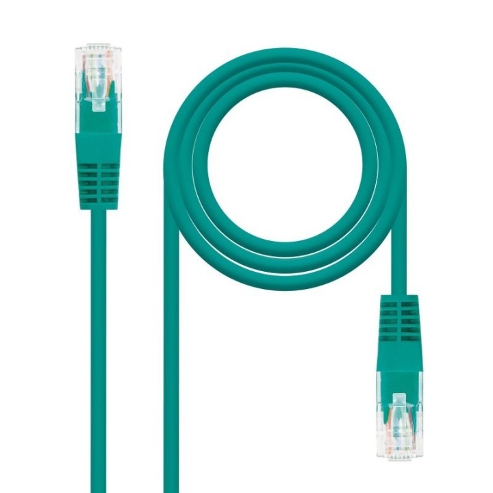 nanocable latiguillo rj45 cat. 6 utp 0.5 m verde