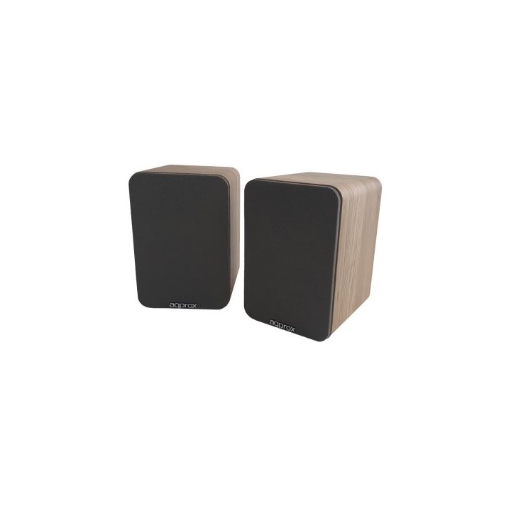 altavoces 2.0 bluetooth autoamplificados approx appspk02wd 30w por canal bt5.0 rca optical coaxial u