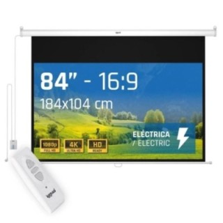 iggual pantalla el?ctrica 16 9 84" 184x104 cm