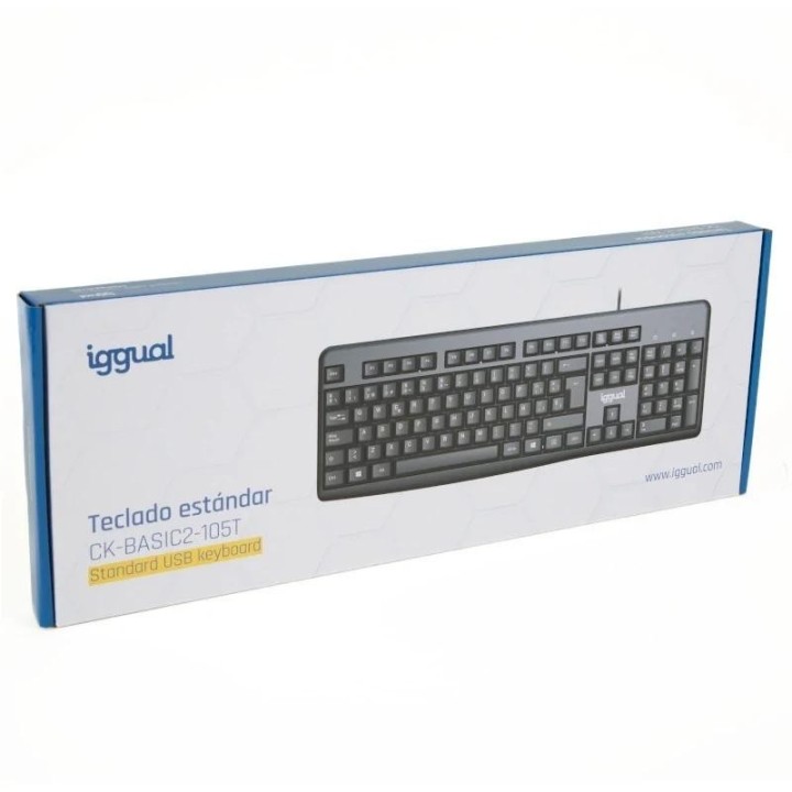 iggual teclado est?ndar ck basic2 105t negro