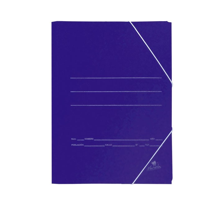 carp.gomas con bolsa folio azul