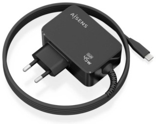 cargador aisens gan 45w pd3.0 1xusb c 1.8m negro