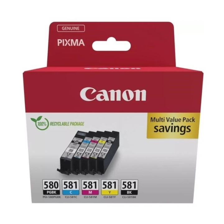 canon cartucho multipack pgi 580/cli 581