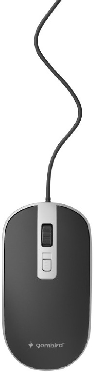 raton gembird mus 4b 06 bs optical 1200 dpi black silver usb