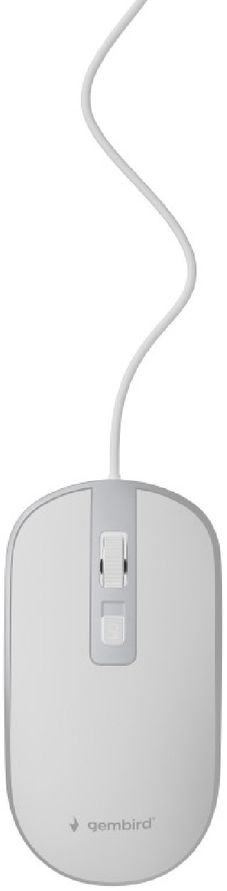 raton gembird mus 4b 06 ws optical 1200 dpi white silver usb