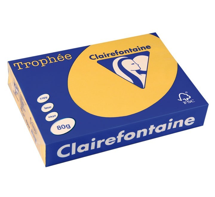 paq. 500h pap. trophee clf suave a4 80g ocre cl